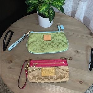 2 Coach Wristlets